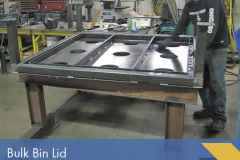 Steel Bulk Bin Lid Fabrication