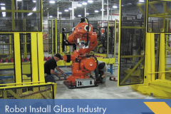 Glass Installation Robot in Factory