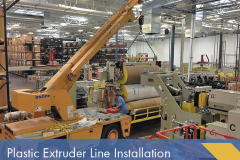 professional plastic extrusion line installation