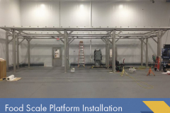Weighing Platform Scale for Food Industry Installation