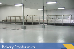 commercial bakery proofer installation