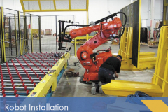 Glass Installation Robot in Factory