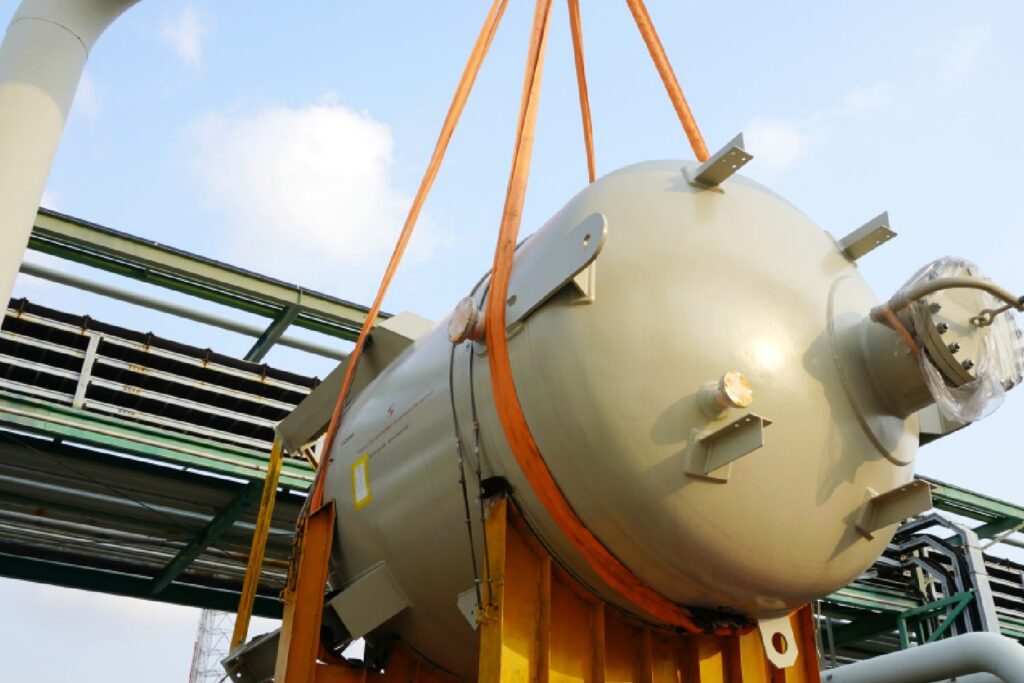 moving a large piece of equipment